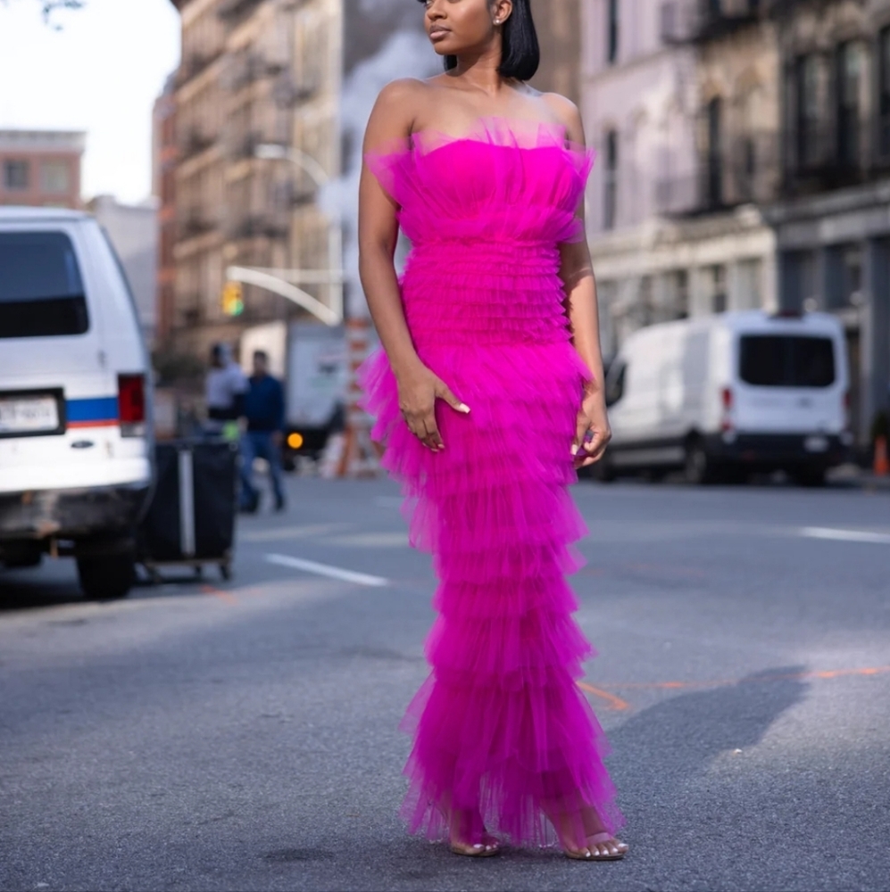 Fuchsia prom dress XXL size 12/14